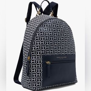 Tommy Hilfiger Amelia II Medium Dome Backpack-Square Monogram